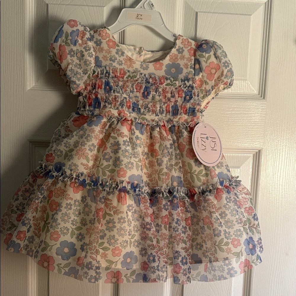 Just One You by Carter's Floral Smocked Baby Dress - Multicolor
